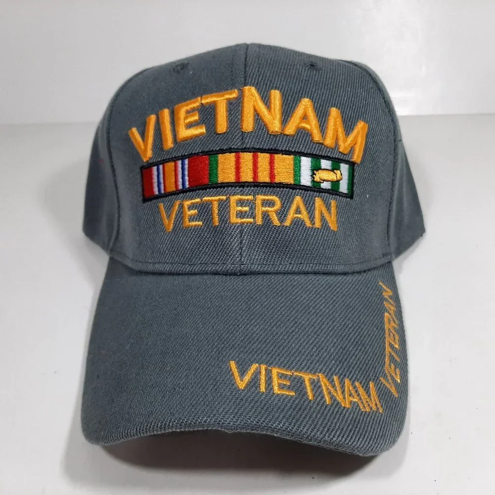 Vietnam Veteran Mens Adjustable Hat Baseball Cap E